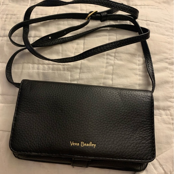 Vera Bradley genuine leather crossbody wallet - Picture 1 of 3